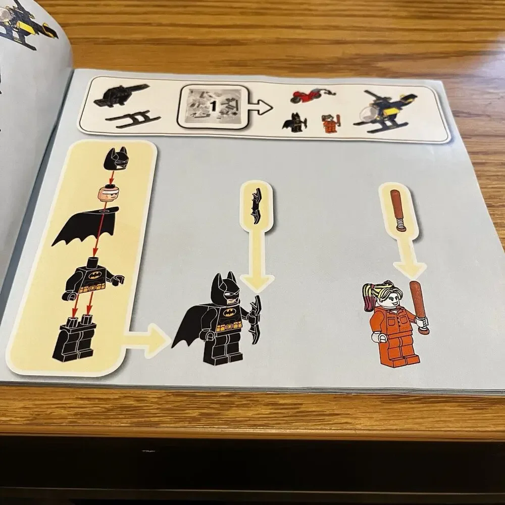 LEGO Batman #76138 Batman and The Joker Escape Arkham Instruction Manual Only